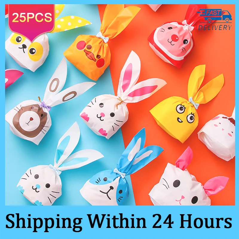 Rabbit Ear Gift Bag 25pcs Easter Biscuit Dropshipping Plastic Candy Gift Bag And Dessert Baking Activity Party Decorate Supplies
Rabbit Ear Gift Bag 25pcs Easter Biscuit Dropshipping Plastic Candy Gift Bag And Dessert Baking Activity Party Decorate Supplies