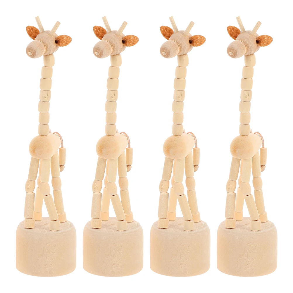 4 Pcs Wooden Giraffe Toys Mini Giraffes Statue Animal Creative Ornaments Sculpture Figurine Office
4 Pcs Wooden Giraffe Toys Mini Giraffes Statue Animal Creative Ornaments Sculpture Figurine Office
