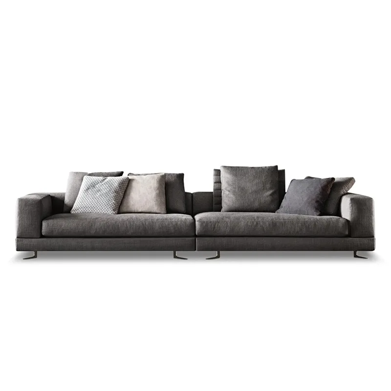 Sofa living room size flat-floor villa straight row corner combination cotton and linen fabric sofa
Sofa living room size flat-floor villa straight row corner combination cotton and linen fabric sofa