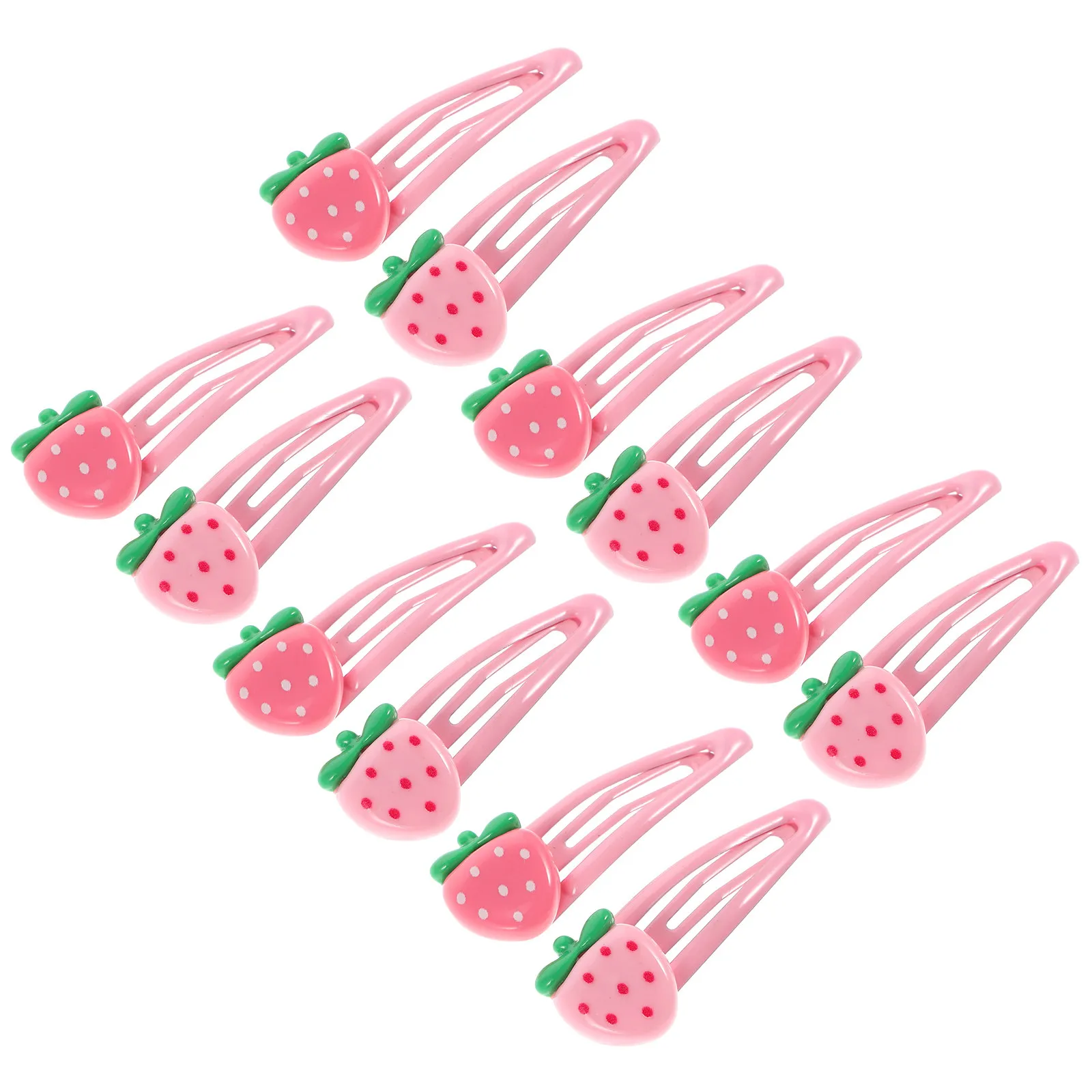 24Pcs Strawberry Hair Clips Cute Pink Metal Snap Barrettes Cartoon Fruit Hair Accessories for Teens Parties
24Pcs Strawberry Hair Clips Cute Pink Metal Snap Barrettes Cartoon Fruit Hair Accessories for Teens Parties