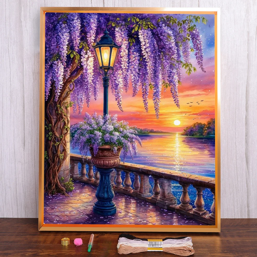 Landscape Sunset Printed Fabric Cross Stitch Set DIY Embroidery Handmade Handiwork Sewing Handicraft Sales Home Decor Wholesale
Landscape Sunset Printed Fabric Cross Stitch Set DIY Embroidery Handmade Handiwork Sewing Handicraft Sales Home Decor Wholesale