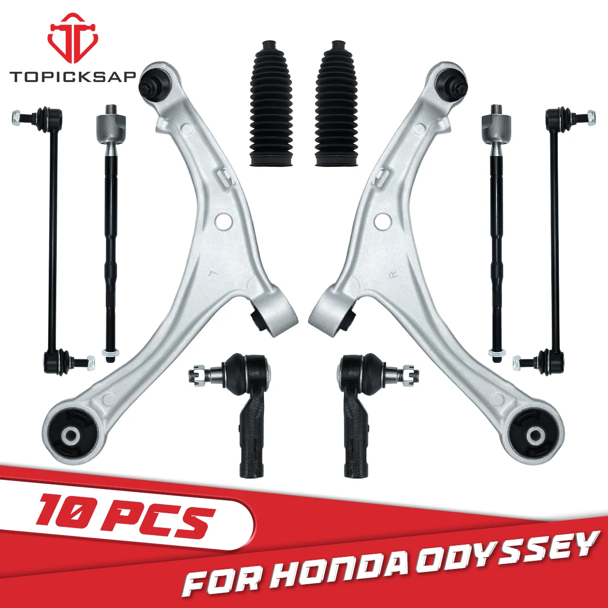 TOPICKSAP 10pcs Suspension Control Arm Tie Rod Sway Bar Link Boots for HONDA ODYSSEY 2014 - 2017 51360TK8A10 51320SHJA02
TOPICKSAP 10pcs Suspension Control Arm Tie Rod Sway Bar Link Boots for HONDA ODYSSEY 2014 - 2017 51360TK8A10 51320SHJA02