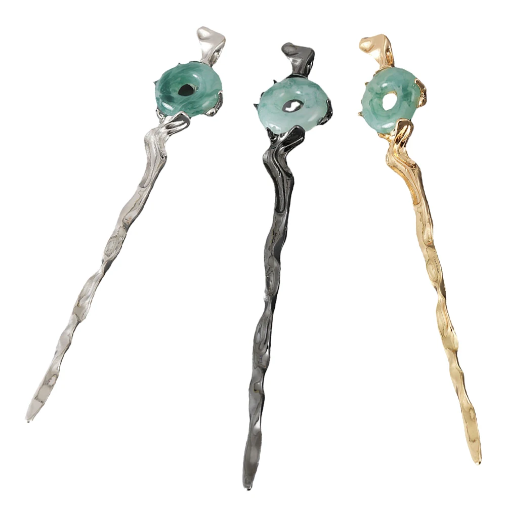 3pcs Imitation Jade Hairpins Gold Silver Black Women Sticks Vintage Accessories Hanfu Hairsticks Styling Easy Use Occasions
3pcs Imitation Jade Hairpins Gold Silver Black Women Sticks Vintage Accessories Hanfu Hairsticks Styling Easy Use Occasions