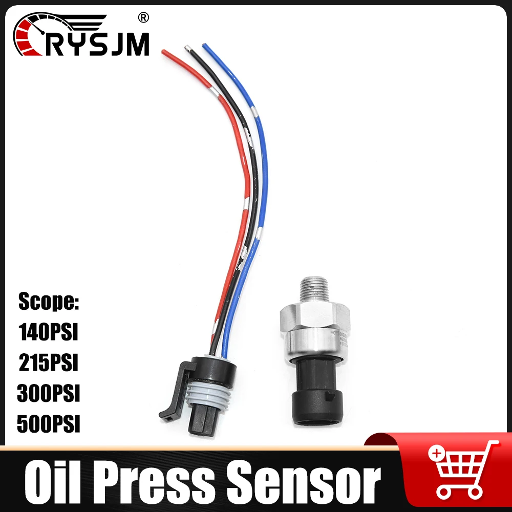 145PSI / 215PSI / 300PSI / 500PSI Oil Fuel Air Pressure Sensor Press Transducer Transmitter Sensor 1/8 NPT For Press Gauge 5V
145PSI / 215PSI / 300PSI / 500PSI Oil Fuel Air Pressure Sensor Press Transducer Transmitter Sensor 1/8 NPT For Press Gauge 5V