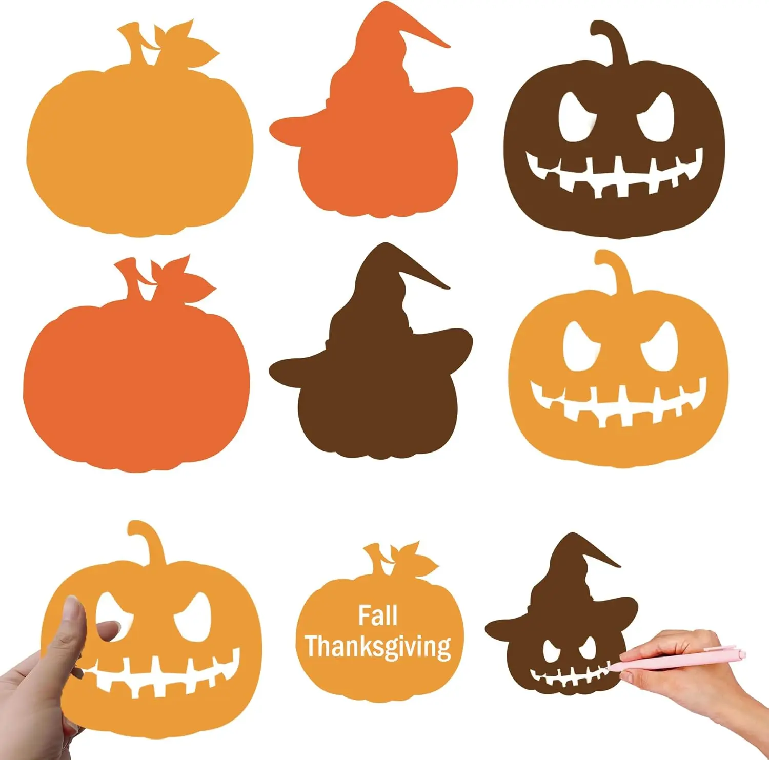30 шт. Осенний бюллетень в форме тыквы, декор доски 6,3 x 6 дюймов, вырезы в форме тыквы на День Благодарения, форма Хэллоуина, бумага Cutou
30 шт. Осенний бюллетень в форме тыквы, декор доски 6,3 x 6 дюймов, вырезы в форме тыквы на День Благодарения, форма Хэллоуина, бумага Cutou