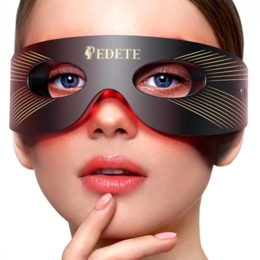 Red Light Therapy Eye Mask with 3 Modes for Under-Eye Use Black Eye Massager to Reduce Fine Lines Eye Bags and Dark Circles for
Red Light Therapy Eye Mask with 3 Modes for Under-Eye Use Black Eye Massager to Reduce Fine Lines Eye Bags and Dark Circles for