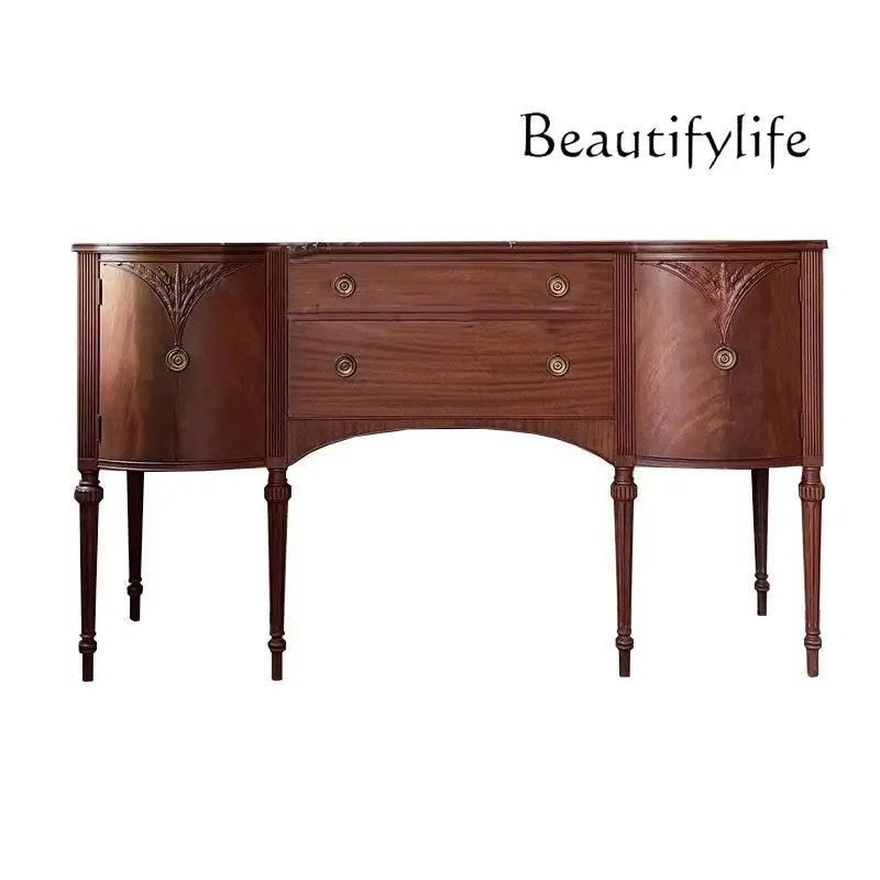 Medieval French entry entrance table Light luxury locker Entrance retro American solid wood living room decorative cabinet
Medieval French entry entrance table Light luxury locker Entrance retro American solid wood living room decorative cabinet