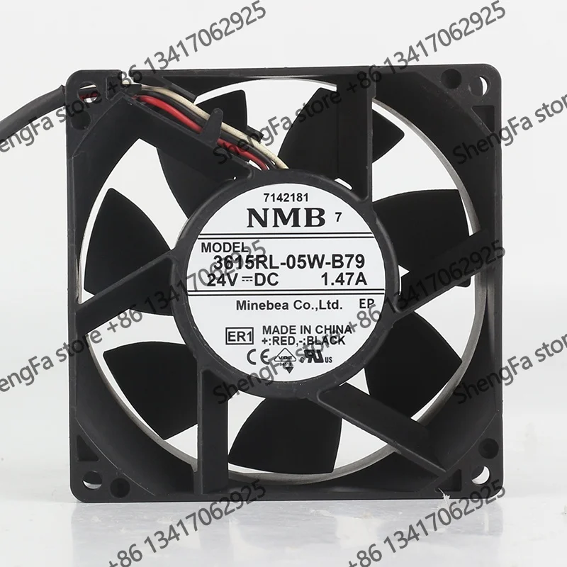 Original NMB 5V 12V 48V DC24V 1.47A AC EC 9038 9CM ball bearing frequency converter 3-wire 3615RL-05W-B79 cooling fan
Original NMB 5V 12V 48V DC24V 1.47A AC EC 9038 9CM ball bearing frequency converter 3-wire 3615RL-05W-B79 cooling fan