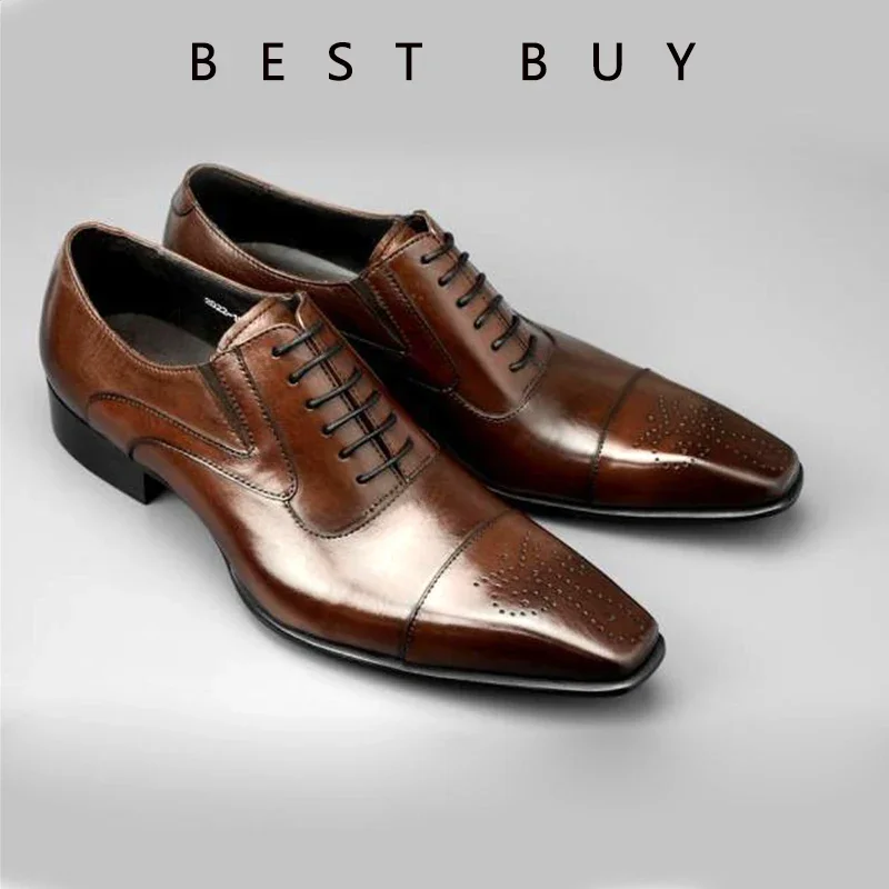 Men's Shoes Loafers Dress Man British Casual Single Leather Small Square Toe Mens Genuine Shoe Formal Black Elegant Good Quality
Men's Shoes Loafers Dress Man British Casual Single Leather Small Square Toe Mens Genuine Shoe Formal Black Elegant Good Quality