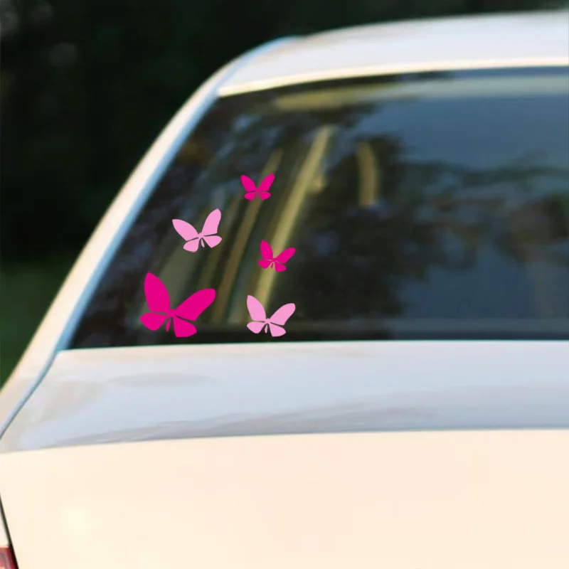 5Pcs Gradient Pink Butterfly Stickers, Waterproof Car Window Scratch Cover Decals
5Pcs Gradient Pink Butterfly Stickers, Waterproof Car Window Scratch Cover Decals