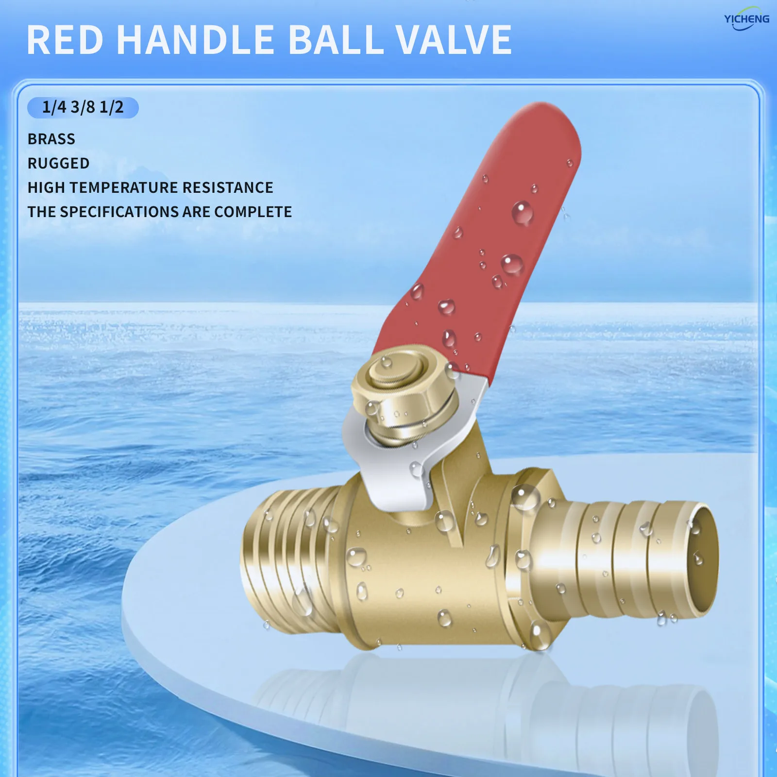YICHENG PNEUMATIC Brass Red handle ball valve (Pack of 5)hose clamp(Pack of 5)Can discharge liquids and gase
YICHENG PNEUMATIC Brass Red handle ball valve (Pack of 5)hose clamp(Pack of 5)Can discharge liquids and gase
