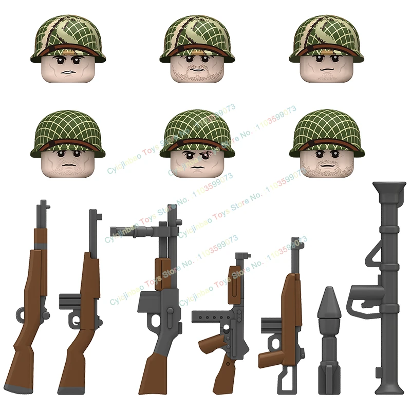 N651-656 Military Soldiers MOC Military War Action Figures Weapons Helmet Building Blocks Accessories Children's Toys Gifts
N651-656 Military Soldiers MOC Military War Action Figures Weapons Helmet Building Blocks Accessories Children's Toys Gifts