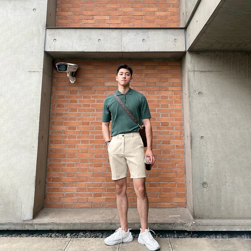 Мужские повседневные шорты до колена с защитой от морщин, прямого кроя, модные, для делового и городского стиля, летние
Мужские повседневные шорты до колена с защитой от морщин, прямого кроя, модные, для делового и городского стиля, летние