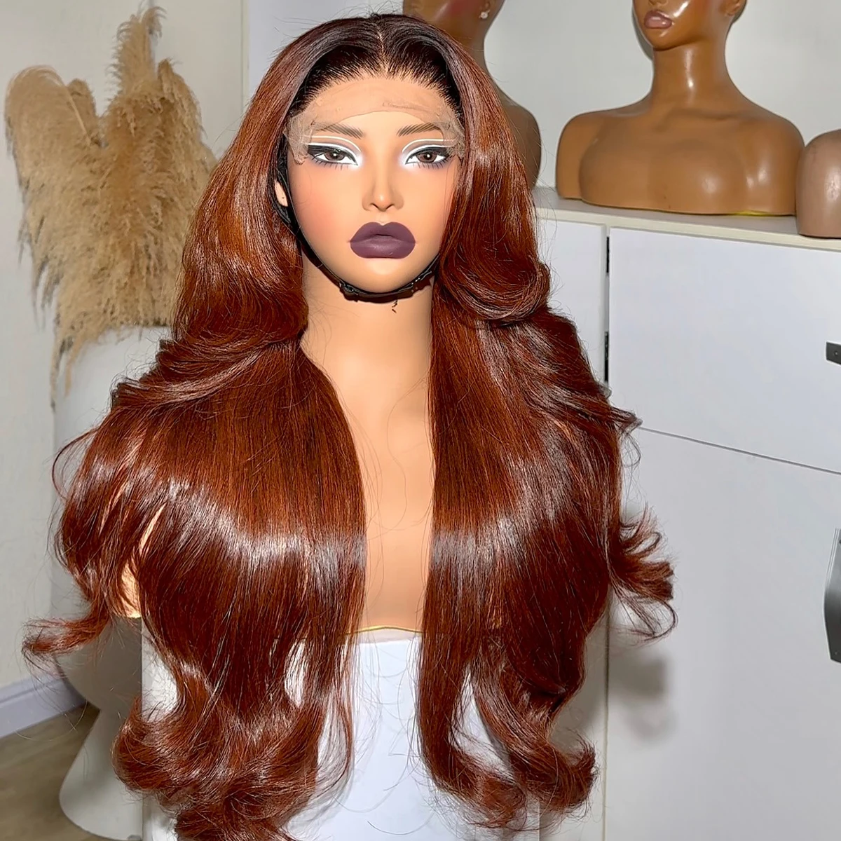 Chocolate Brown Body Wave 400 High Density Glueless Wigs Rooted Colored 13x4/13x6 HD Lace Curly Wig Ombre 16-36 Inch Remy Wigs
Chocolate Brown Body Wave 400 High Density Glueless Wigs Rooted Colored 13x4/13x6 HD Lace Curly Wig Ombre 16-36 Inch Remy Wigs