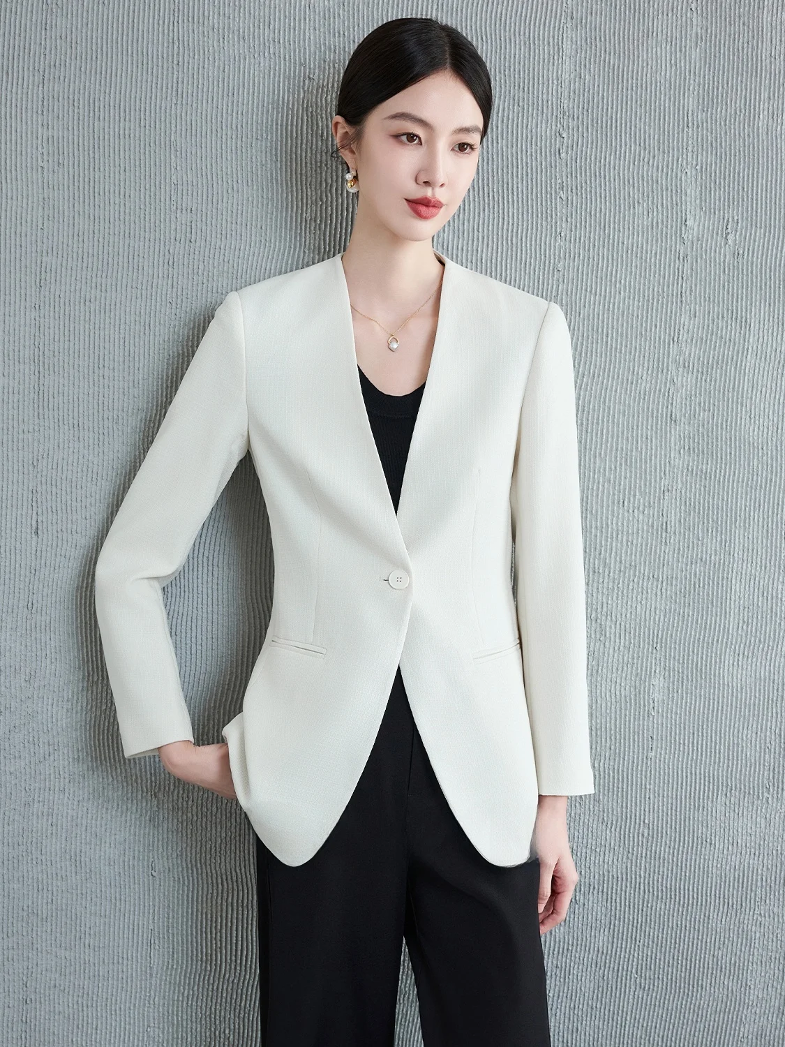 Ele Pure Color Suit Jaet Commute Profional Slim Fit Sli Polyester Fiber Long Sve One Button Closure
Ele Pure Color Suit Jaet Commute Profional Slim Fit Sli Polyester Fiber Long Sve One Button Closure