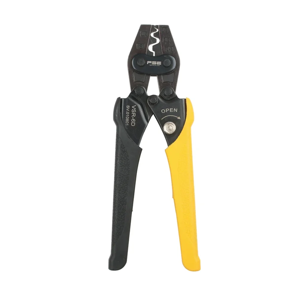 VSR-6D Ratcheting Crimping Pliers Multi-functional Terminal Pliers for 0.5-6mm² (20-10AWG) Bare Terminals
VSR-6D Ratcheting Crimping Pliers Multi-functional Terminal Pliers for 0.5-6mm² (20-10AWG) Bare Terminals