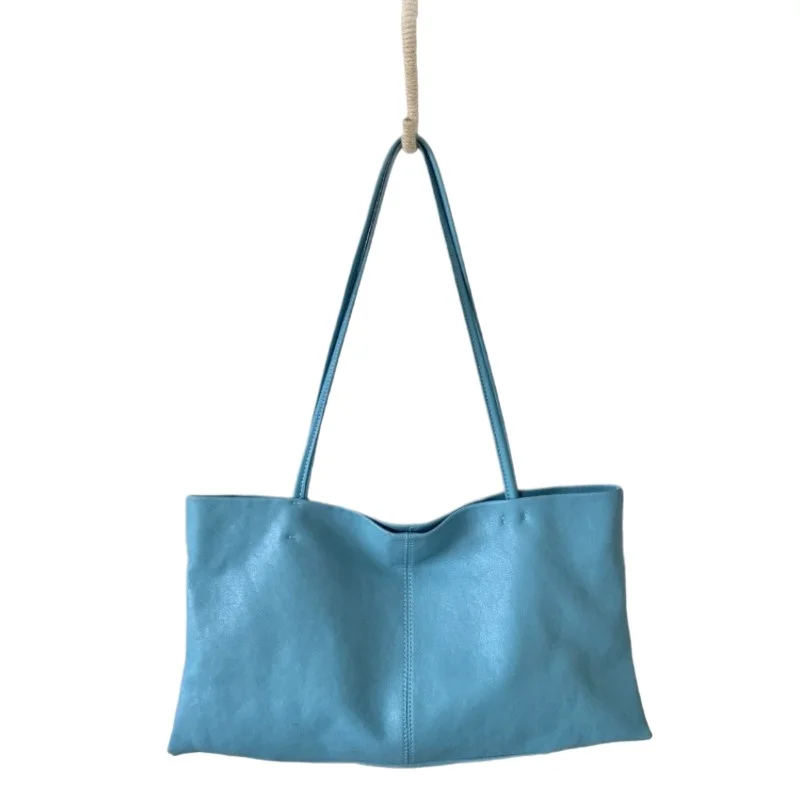 Women's Large Capacity Shoulder Tote Bag Soft Lambskin Leather Crossbody Casual Daily Korean Minimalist
Women's Large Capacity Shoulder Tote Bag Soft Lambskin Leather Crossbody Casual Daily Korean Minimalist