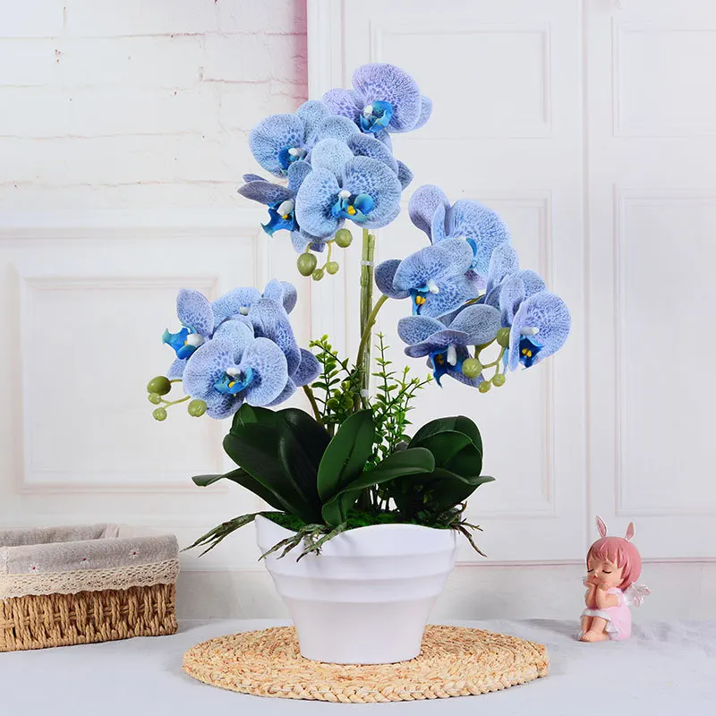 48cm3d Phalaenopsis Artificial Flower Bonsai Purple White Artificial Flower Bonsai Home Decoration Floral Flower Arrangement Orn
48cm3d Phalaenopsis Artificial Flower Bonsai Purple White Artificial Flower Bonsai Home Decoration Floral Flower Arrangement Orn