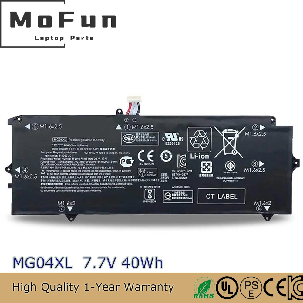 Оригинальный аккумулятор для ноутбука MG04XL 7,7 В 40 Втч для серии HP Elite X2 1012 G1 HSTNN-DB7F 812060-2B1 812205-001
Оригинальный аккумулятор для ноутбука MG04XL 7,7 В 40 Втч для серии HP Elite X2 1012 G1 HSTNN-DB7F 812060-2B1 812205-001