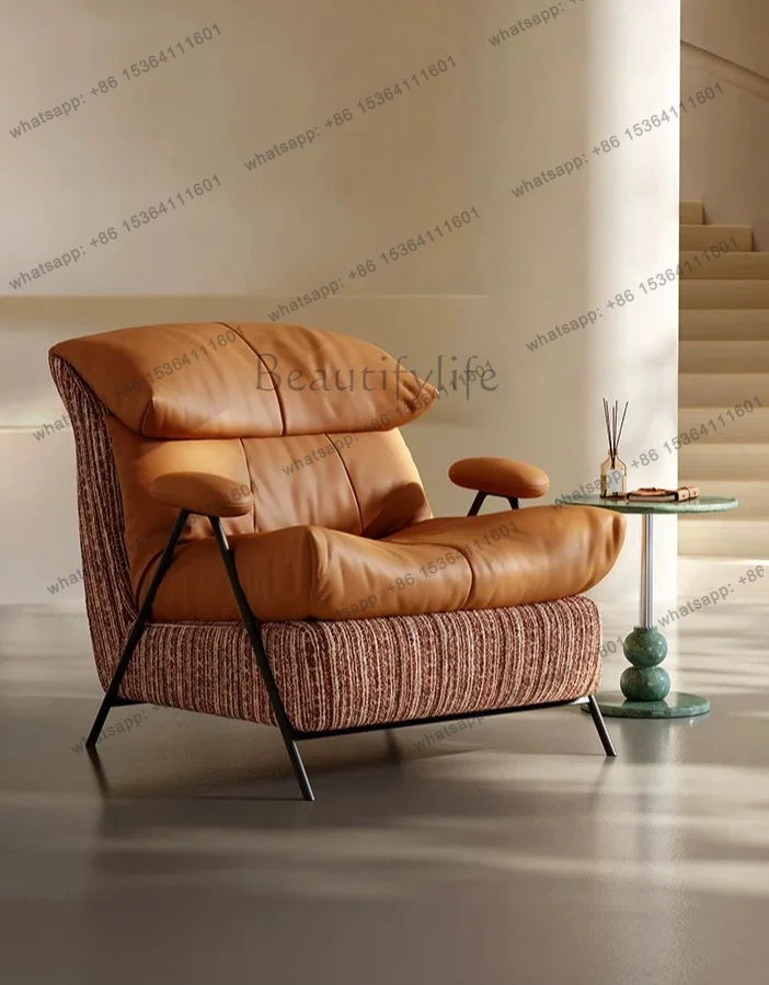 LD Italian minimalist living room balcony medieval wabi-sabi wind lazy recliner designer leisure chair
LD Italian minimalist living room balcony medieval wabi-sabi wind lazy recliner designer leisure chair