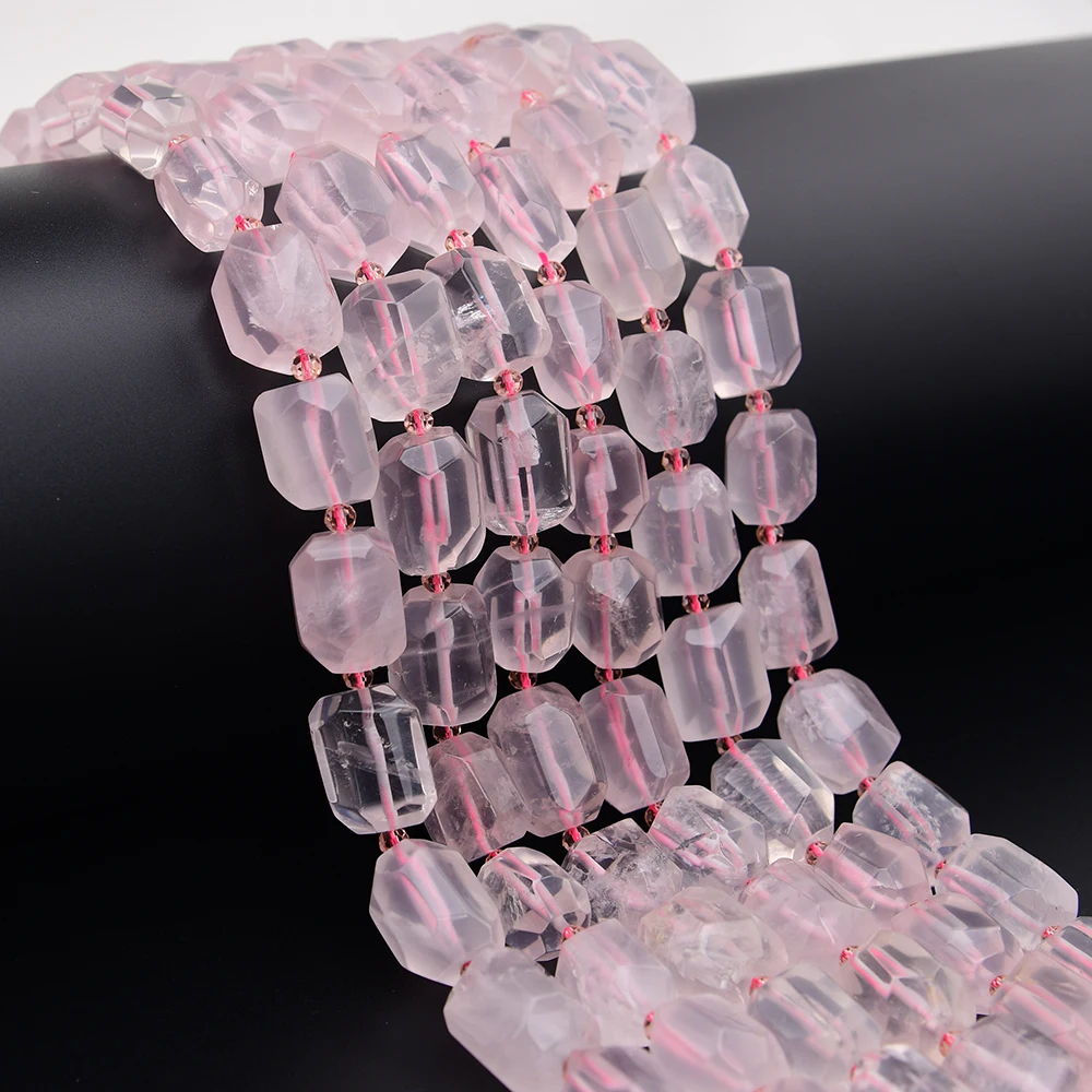 APDGG Natural Pink Rose Quartz Faceted Freedom Nugget Loose Stone Beads 15.5'' Strands Jewelry Making DIY
APDGG Natural Pink Rose Quartz Faceted Freedom Nugget Loose Stone Beads 15.5'' Strands Jewelry Making DIY