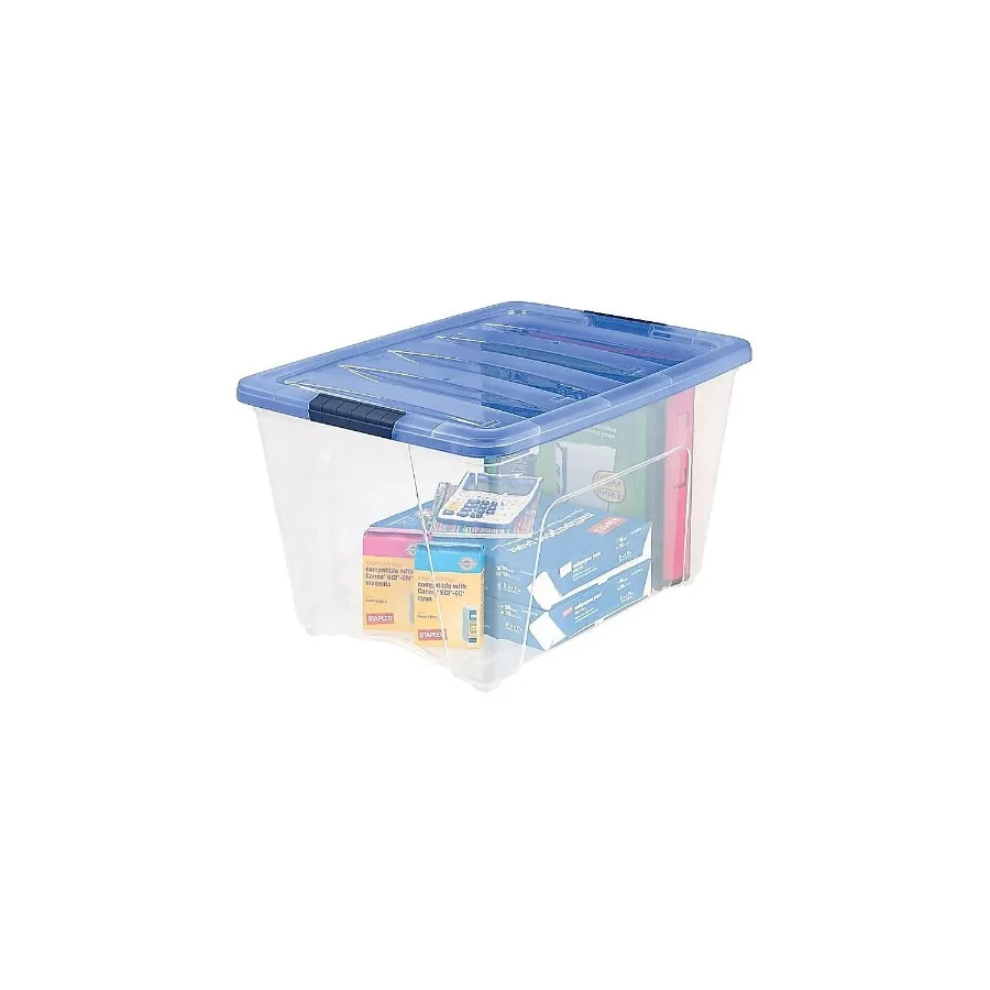 IRIS Stack Pull 54 Qt Clear Latch Lid Storage Box for Home Organization Durable, Airtight, Space-Saving, Transparent Design
IRIS Stack Pull 54 Qt Clear Latch Lid Storage Box for Home Organization Durable, Airtight, Space-Saving, Transparent Design