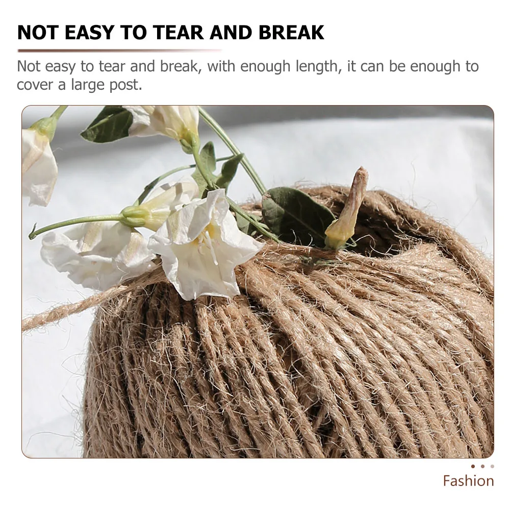 1 Roll DIY Cat Scratching Sisal Rope Natural Hemp Twine Flexible Cuttable Replacement Rope for Cat Tree Post Repair Decoration
1 Roll DIY Cat Scratching Sisal Rope Natural Hemp Twine Flexible Cuttable Replacement Rope for Cat Tree Post Repair Decoration
