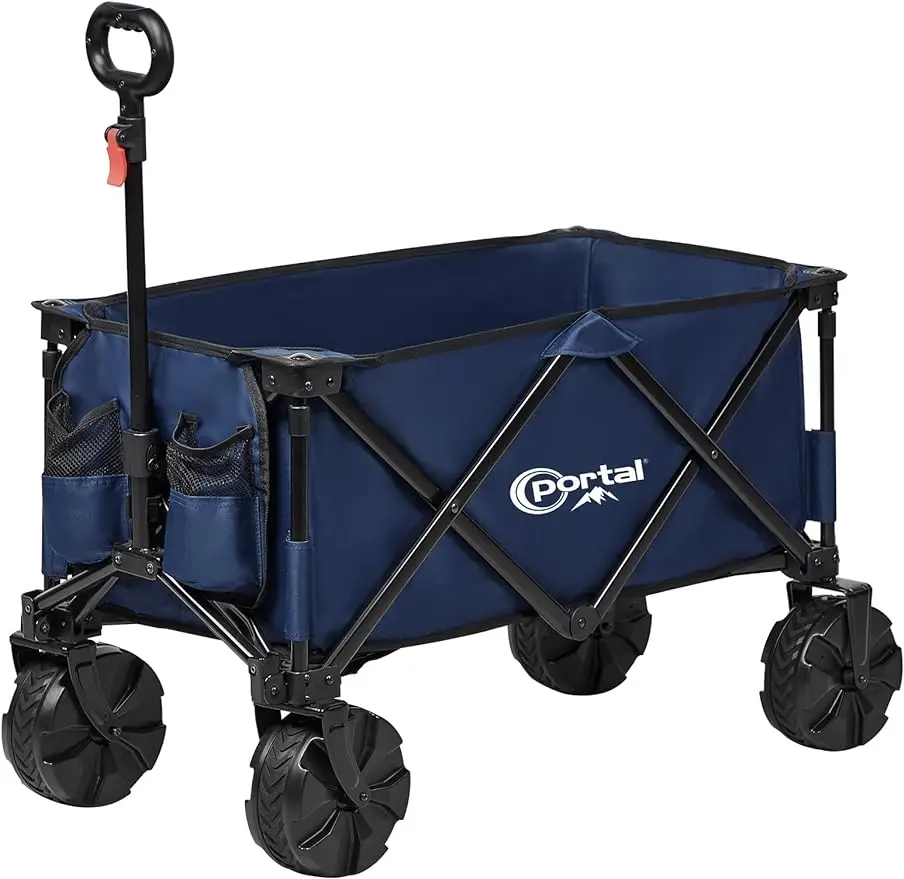 Collapsible Folding Utility Wagon Foldable Wagon Carts Heavy Duty Large Capacity Beach Wagon with All Terrain Wheels
Collapsible Folding Utility Wagon Foldable Wagon Carts Heavy Duty Large Capacity Beach Wagon with All Terrain Wheels