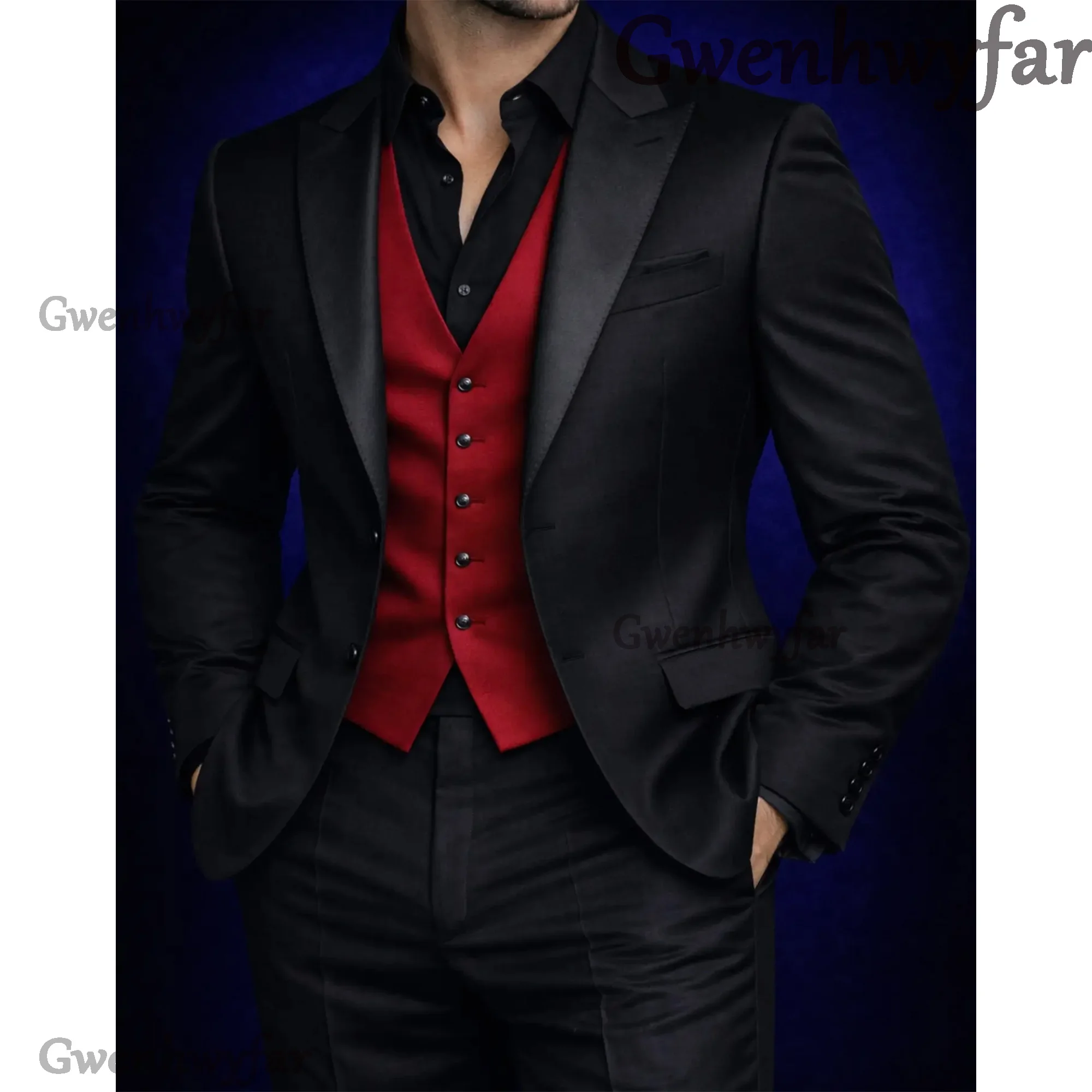 Gwenhwyfar Suits for Men 3 Pieces Jacket with Vest Pant One Side Slit Slim Fit Casual Male Coat Fashion Clothes 2026 Party
Gwenhwyfar Suits for Men 3 Pieces Jacket with Vest Pant One Side Slit Slim Fit Casual Male Coat Fashion Clothes 2026 Party