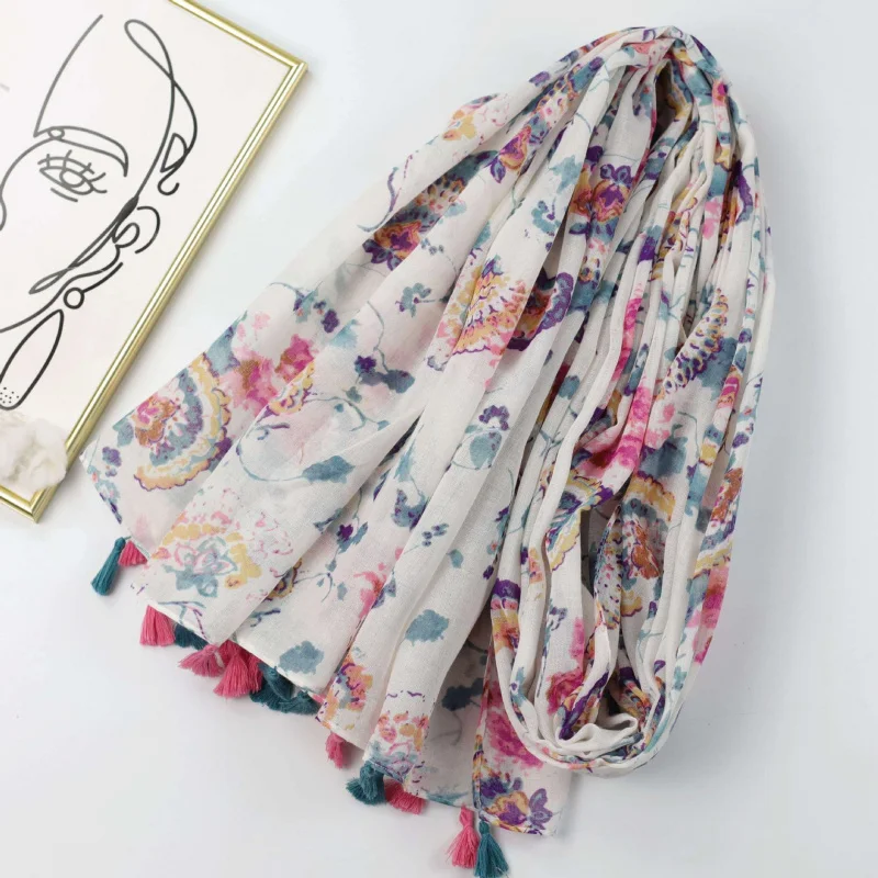 Moshang Feihua Bali шелковый шарф с фабричной печатью женский длинный шарф весна-лето шарф шаль 
Moshang Feihua Bali шелковый шарф с фабричной печатью женский длинный шарф весна-лето шарф шаль