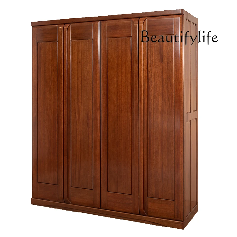 Simple solid wood four-door wardrobe Begonia wood modern Chinese bedroom adult swing door wardrobe
Simple solid wood four-door wardrobe Begonia wood modern Chinese bedroom adult swing door wardrobe