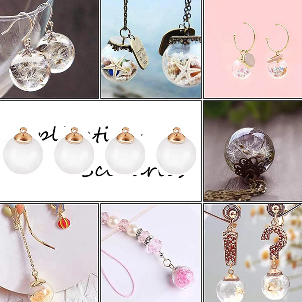 10Pcs Mini Clear Glass Ball Charms Fillable DIY Pendant Ornaments Christmas Jewelry Making Supplies Bracelet Necklace
10Pcs Mini Clear Glass Ball Charms Fillable DIY Pendant Ornaments Christmas Jewelry Making Supplies Bracelet Necklace