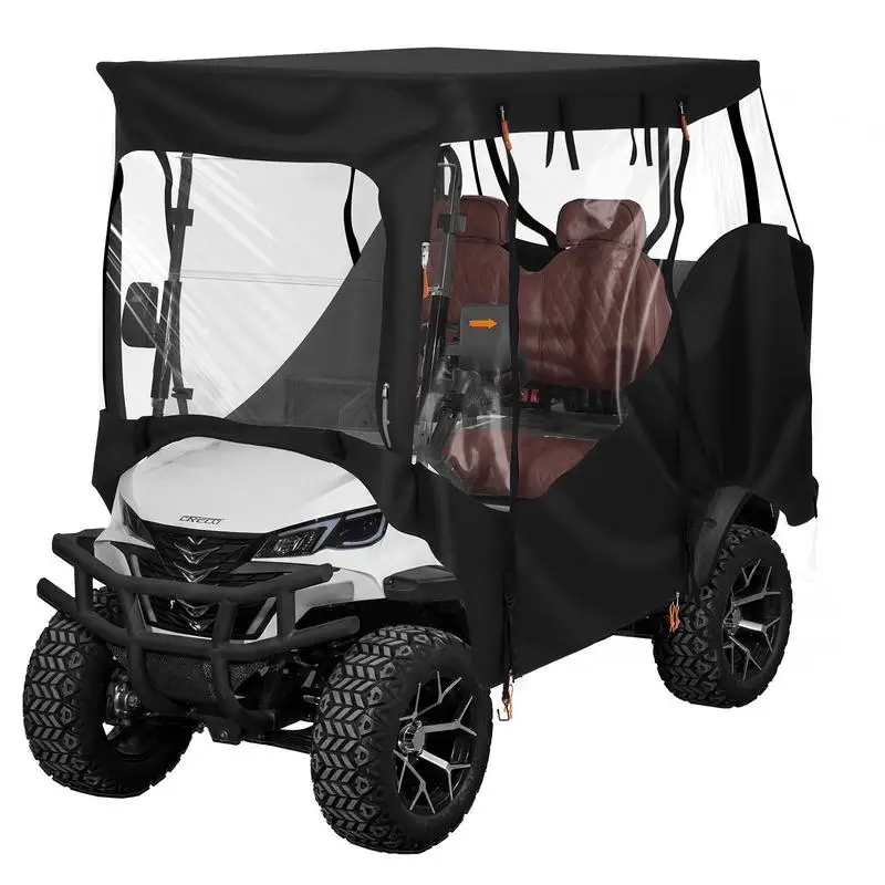 Golf Cart Cover, Visible Full-Enclosure 2&2+2 Passenger Golf Cart, 600D Waterproof Oxford Fabric Club Car Cover Fits Most Carts Club Car, Yamaha, EZGO, Honda, PVC Coating & Windproof Hook Design
Golf Cart Cover, Visible Full-Enclosure 2&2+2 Passenger Golf Cart, 600D Waterproof Oxford Fabric Club Car Cover Fits Most Carts Club Car, Yamaha, EZGO, Honda, PVC Coating & Windproof Hook Design