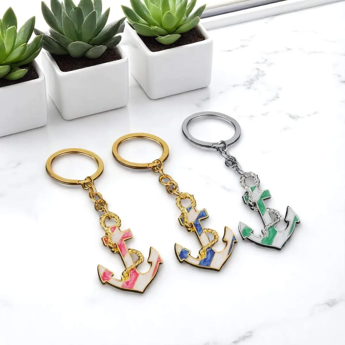 New Fashion 3D Three-dimensional Metal Ship's Anchor Keychain Backpack Keyring Personalization Adventure Key Chain Ring Gift
New Fashion 3D Three-dimensional Metal Ship's Anchor Keychain Backpack Keyring Personalization Adventure Key Chain Ring Gift