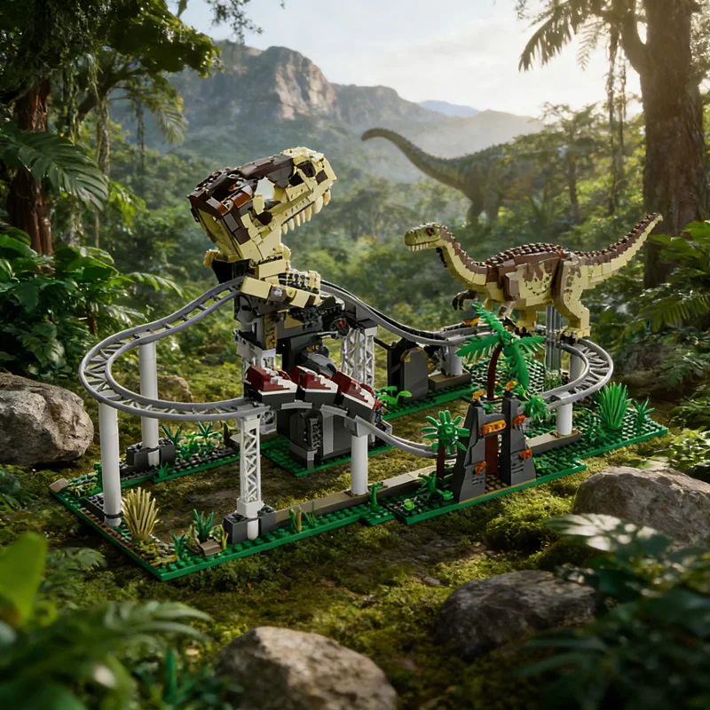 Dinosaur Park Motorized Roller Coaster Street View Building Blocks Tyrannosaurus Rex Pterosaur Fossil Bricks Toys for Kids Gifts
Dinosaur Park Motorized Roller Coaster Street View Building Blocks Tyrannosaurus Rex Pterosaur Fossil Bricks Toys for Kids Gifts