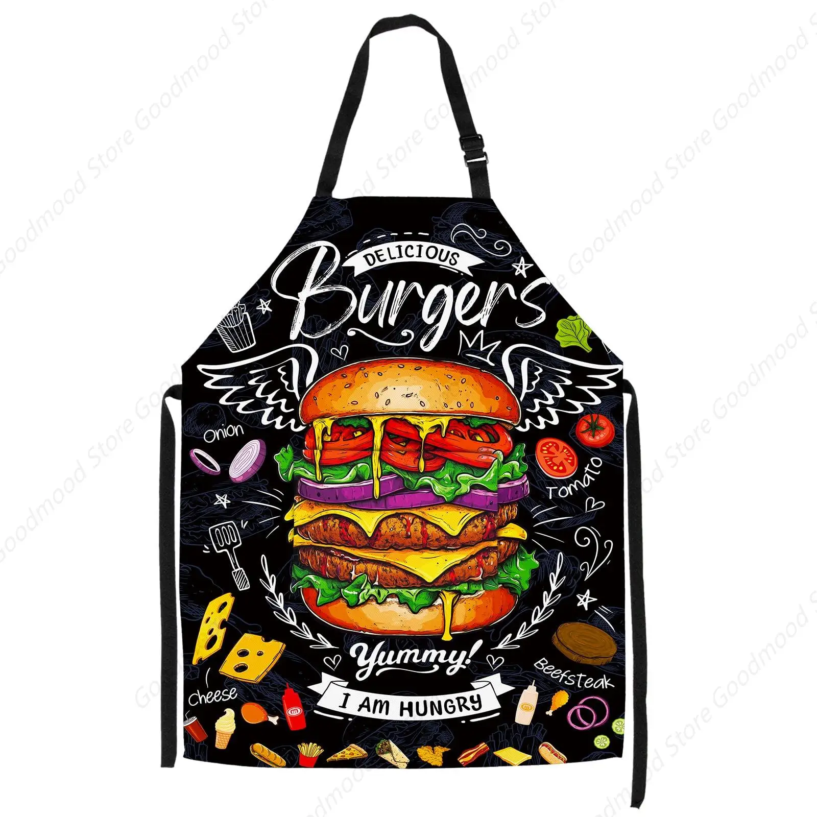 Hamburger Aprons for Cooking, Home Kitchen Gifts with Burger and Fries Chef Aprons with Pockets, Funny Gifts for Grilling Baking
Hamburger Aprons for Cooking, Home Kitchen Gifts with Burger and Fries Chef Aprons with Pockets, Funny Gifts for Grilling Baking