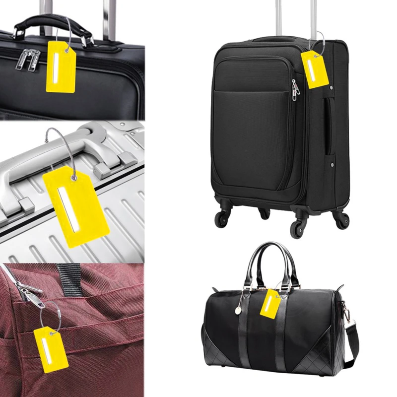 6Pcs Luggage Label Silicone Handbag Travel Suitcase Label With Name Card Quick Discovery Of Luggage Tag Identification
6Pcs Luggage Label Silicone Handbag Travel Suitcase Label With Name Card Quick Discovery Of Luggage Tag Identification