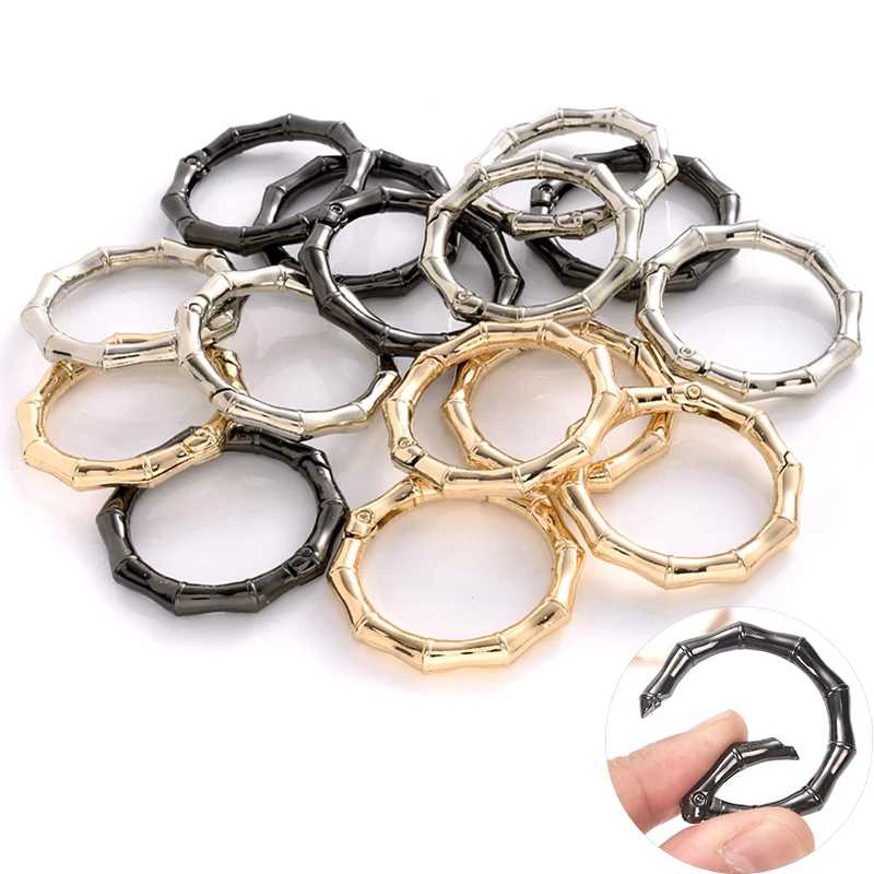 5Pcs/Lot Metal Bamboo Buckle Spring Clasps Bag Clips Hook Dog Chain Buckles For DIY Connector Openable Keychain Carabiner
5Pcs/Lot Metal Bamboo Buckle Spring Clasps Bag Clips Hook Dog Chain Buckles For DIY Connector Openable Keychain Carabiner