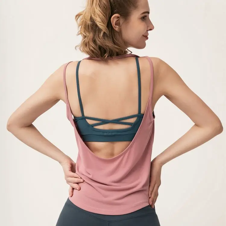 Простая майка для йоги, женская накидка на бретельках, свободный высококачественный жилет из полиэстера, летний спортивный топ для фитнеса
Простая майка для йоги, женская накидка на бретельках, свободный высококачественный жилет из полиэстера, летний спортивный топ для фитнеса