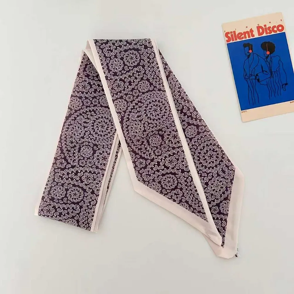 Narrow Long Paisley Patterned Silk Scarf Silk Material High-end Feel Geometric Floral Scarf Versatile Satin Neck Scarves
Narrow Long Paisley Patterned Silk Scarf Silk Material High-end Feel Geometric Floral Scarf Versatile Satin Neck Scarves