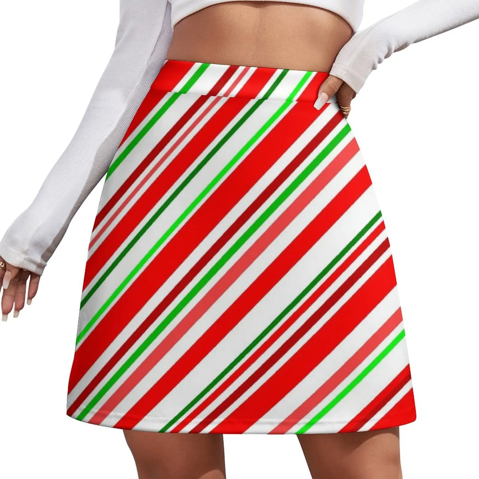 Candy Cane Stripes Red Green White Mini Skirt korean style skirt micro mini skirt extreme skirts
Candy Cane Stripes Red Green White Mini Skirt korean style skirt micro mini skirt extreme skirts