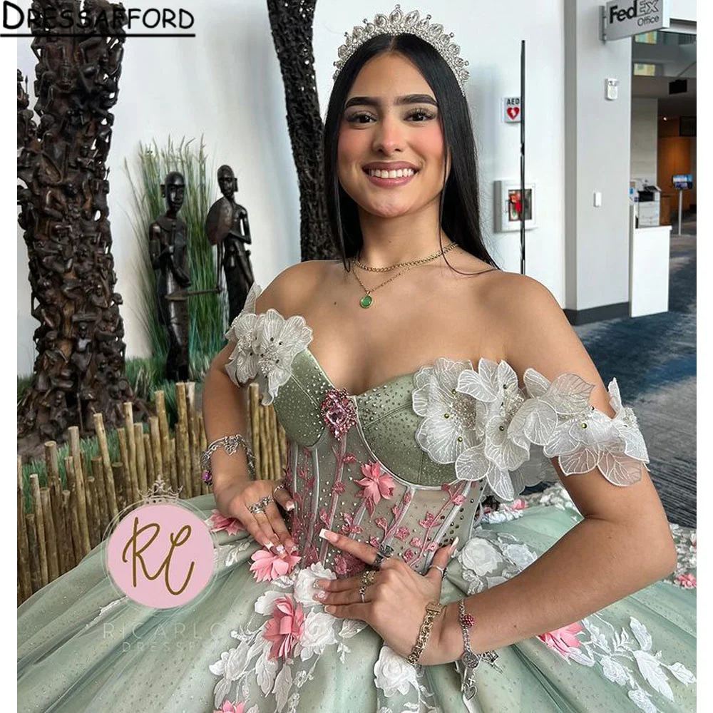 Mint Green Quinceanera Dresses Sweet 15 16 Birthday Party Gown Vestidos Para XV Off Shoulder Princess Long Pageant Miss Pageant
Mint Green Quinceanera Dresses Sweet 15 16 Birthday Party Gown Vestidos Para XV Off Shoulder Princess Long Pageant Miss Pageant