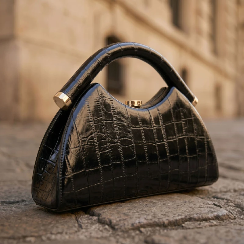 Retro Maillard Brown Crocodile Embossed Handbag Light Luxury Metal Buckle Structured Tote Bag Wedding Banquet Crossbody Purse
Retro Maillard Brown Crocodile Embossed Handbag Light Luxury Metal Buckle Structured Tote Bag Wedding Banquet Crossbody Purse