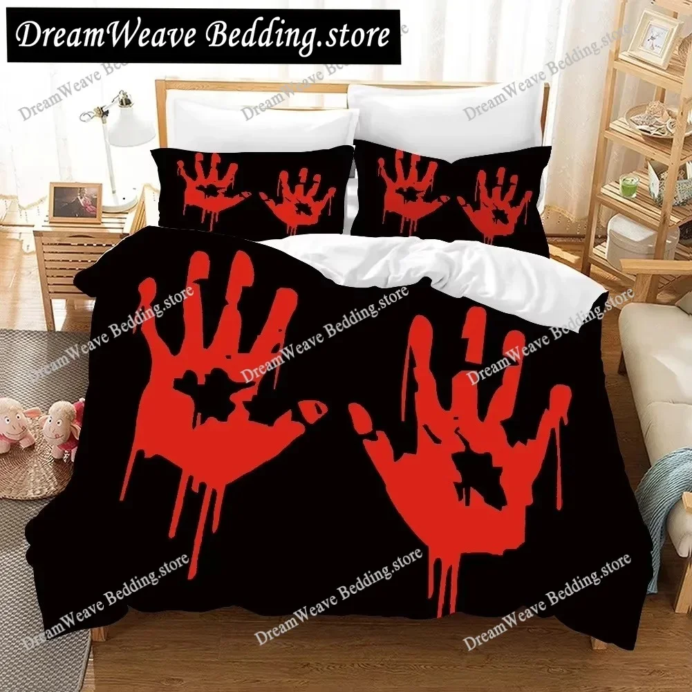 Horror Blood Hand Sheets Quilt Covers Bedding Dormitory Sheets Bedding Set Soft Warm Bedding Set Home Luxury Gift Textileextile
Horror Blood Hand Sheets Quilt Covers Bedding Dormitory Sheets Bedding Set Soft Warm Bedding Set Home Luxury Gift Textileextile