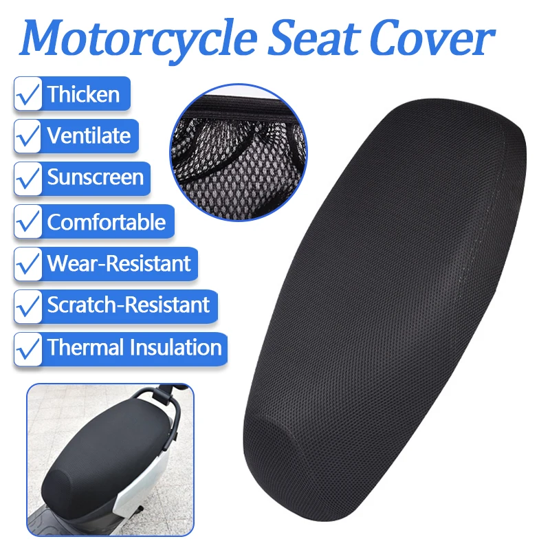 Universal Motorcycle Seat Cover Anti-Slip Breathable Four Season Motorbike Scooter Seat Covers Cushion Accessories M/L/XL/XXL
Universal Motorcycle Seat Cover Anti-Slip Breathable Four Season Motorbike Scooter Seat Covers Cushion Accessories M/L/XL/XXL