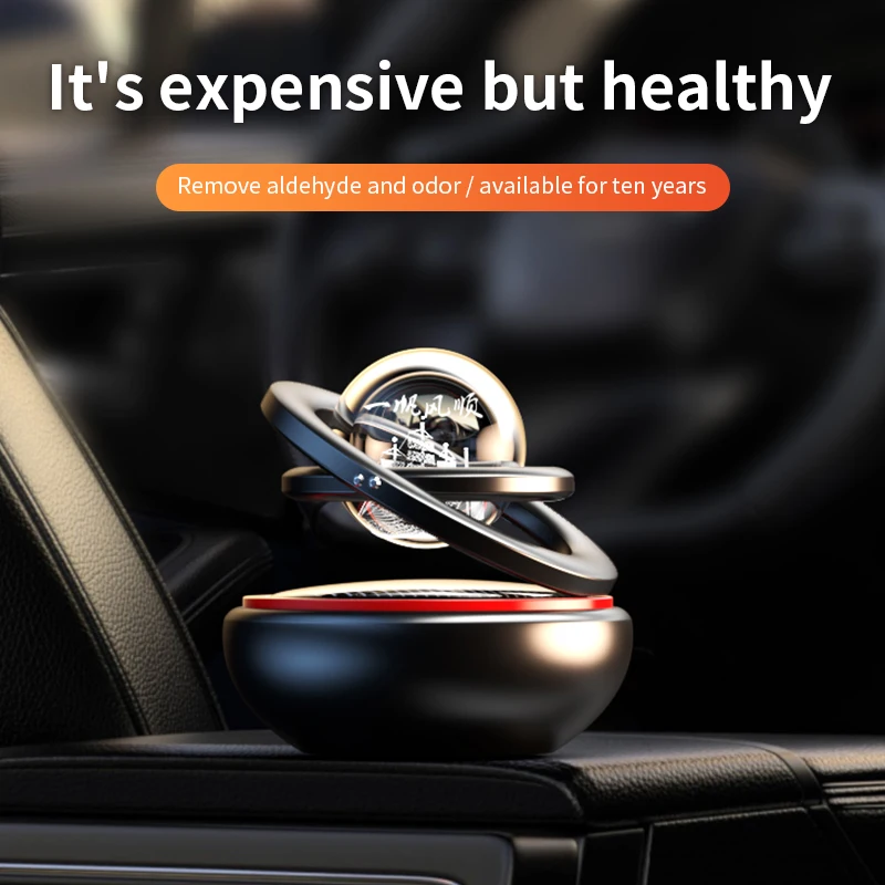 Solar Energy Rotate Car Perfume Aluminium Alloy Interplanetary Suspension Car Perfume Accessories Car Air Freshener New
Solar Energy Rotate Car Perfume Aluminium Alloy Interplanetary Suspension Car Perfume Accessories Car Air Freshener New