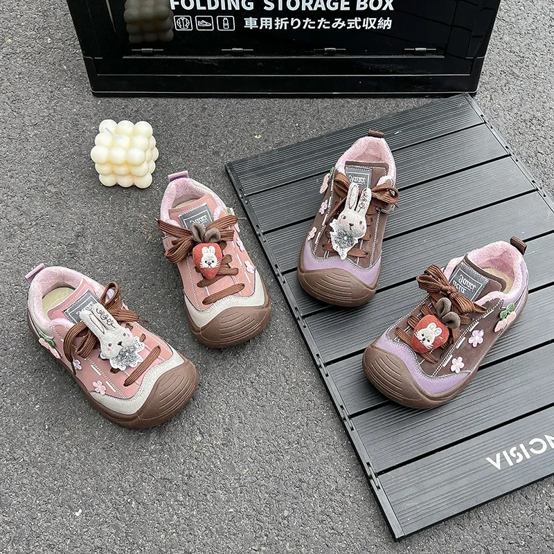 Kids Running Shoes Suede Warm Toes Capped Girls Princess Casual Shoes Cute Bunny 2025 Winter New Children Sports Shoes Non-slip
Kids Running Shoes Suede Warm Toes Capped Girls Princess Casual Shoes Cute Bunny 2025 Winter New Children Sports Shoes Non-slip