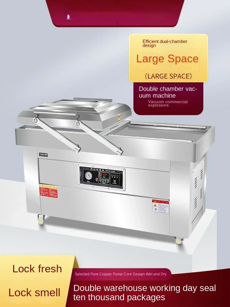 DZ600 Vacuum Food Packaging Machine Commercial Large Automatic Vacuum Packaging Double Chamber Sealing Machine
DZ600 Vacuum Food Packaging Machine Commercial Large Automatic Vacuum Packaging Double Chamber Sealing Machine