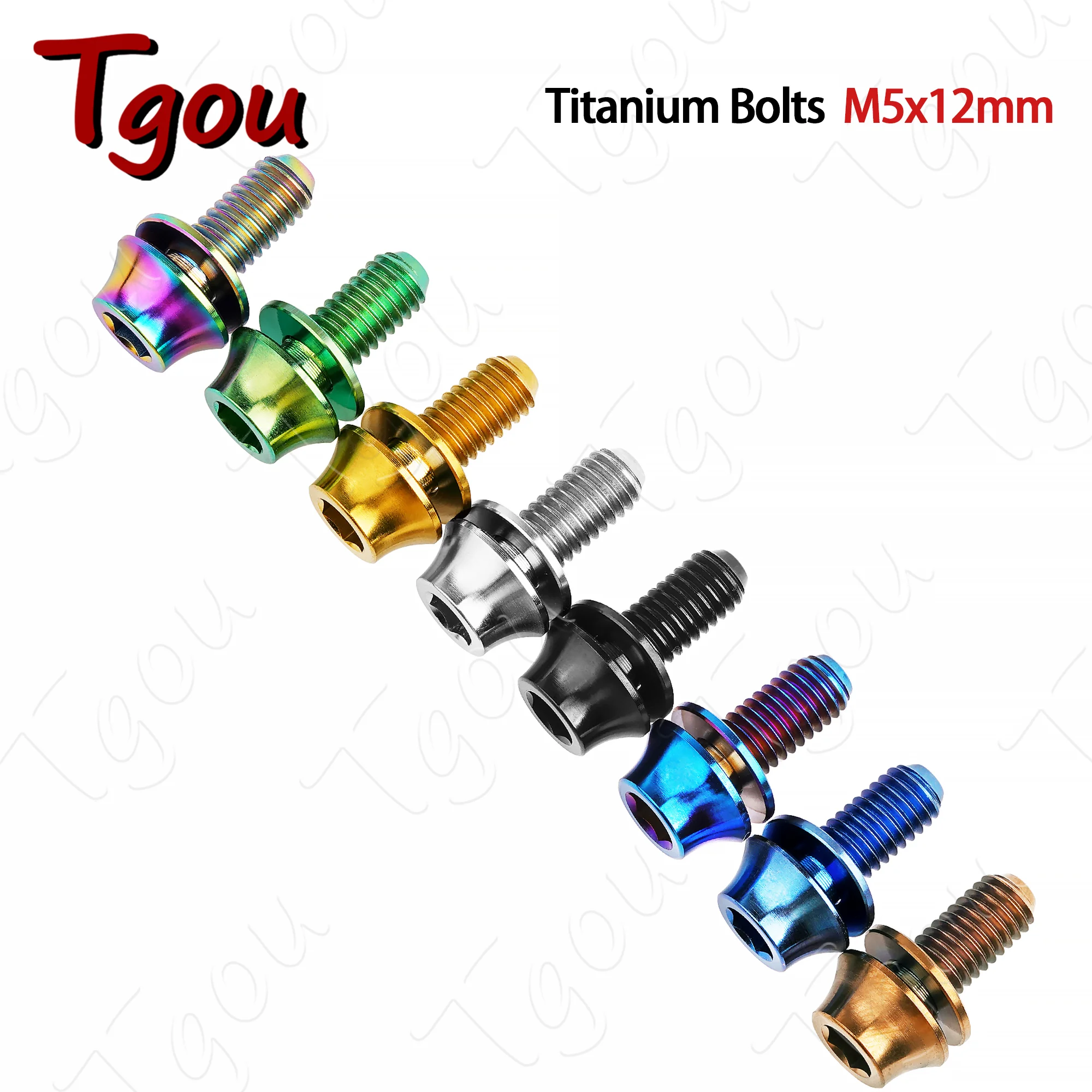 Tgou Titanium Bolt M5x12mm Allen Key Screw with Washer for Bicycle Water Bottle Cage 1Pcs
Tgou Titanium Bolt M5x12mm Allen Key Screw with Washer for Bicycle Water Bottle Cage 1Pcs