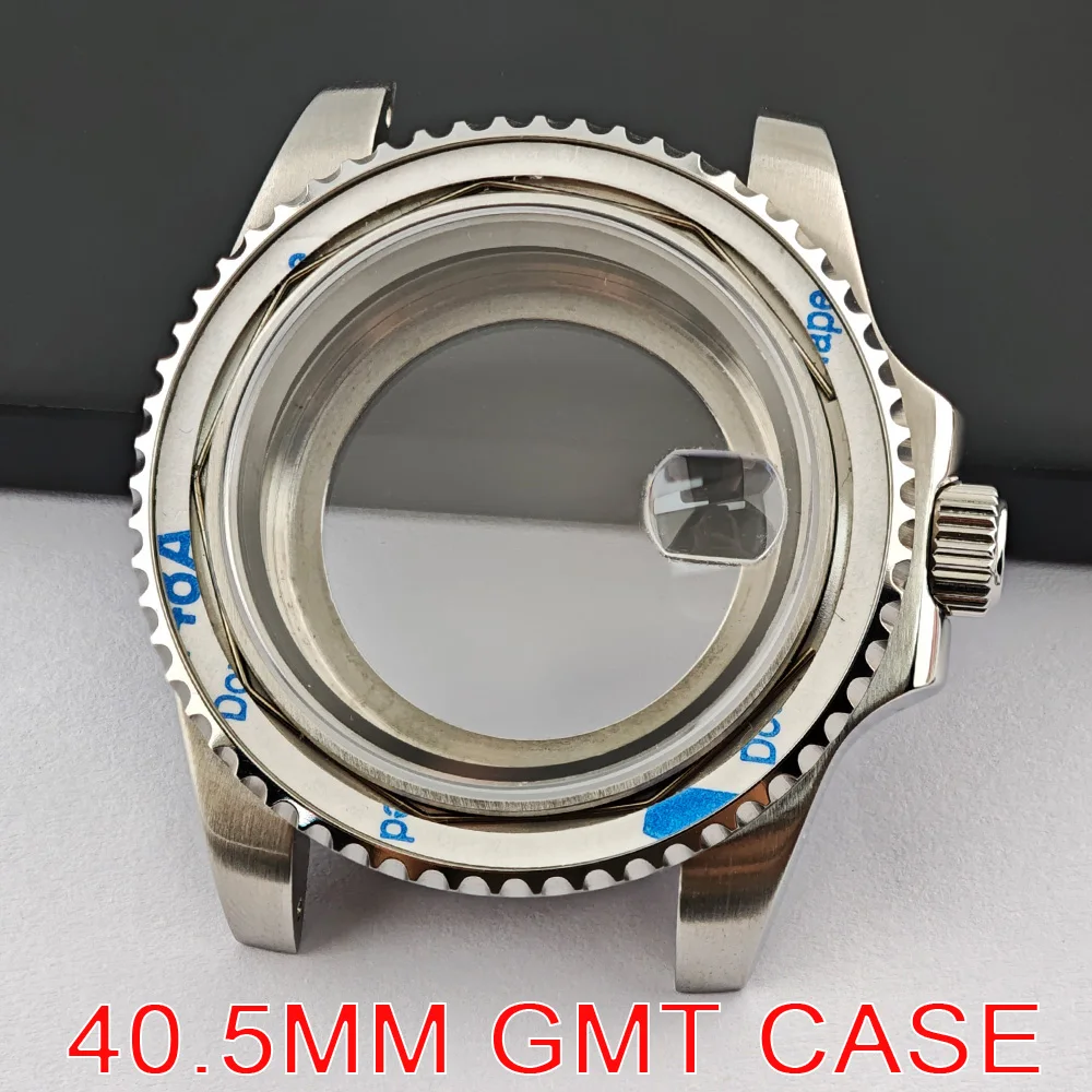 GMT Case 40.5mm Watch Men's Sapphire glass Bidirectional Rotation No bezel watch case fit NH34/35/36 Movement Fit 28.5mm Dial
GMT Case 40.5mm Watch Men's Sapphire glass Bidirectional Rotation No bezel watch case fit NH34/35/36 Movement Fit 28.5mm Dial